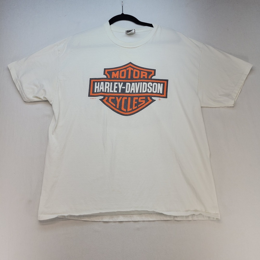 Harley-Davidson T-Shirt Mens XL White Antelope Valley Lancaster CA Biker 2009